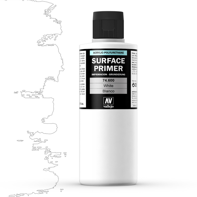 Vallejo Surface Primer White - 200ml - 74600