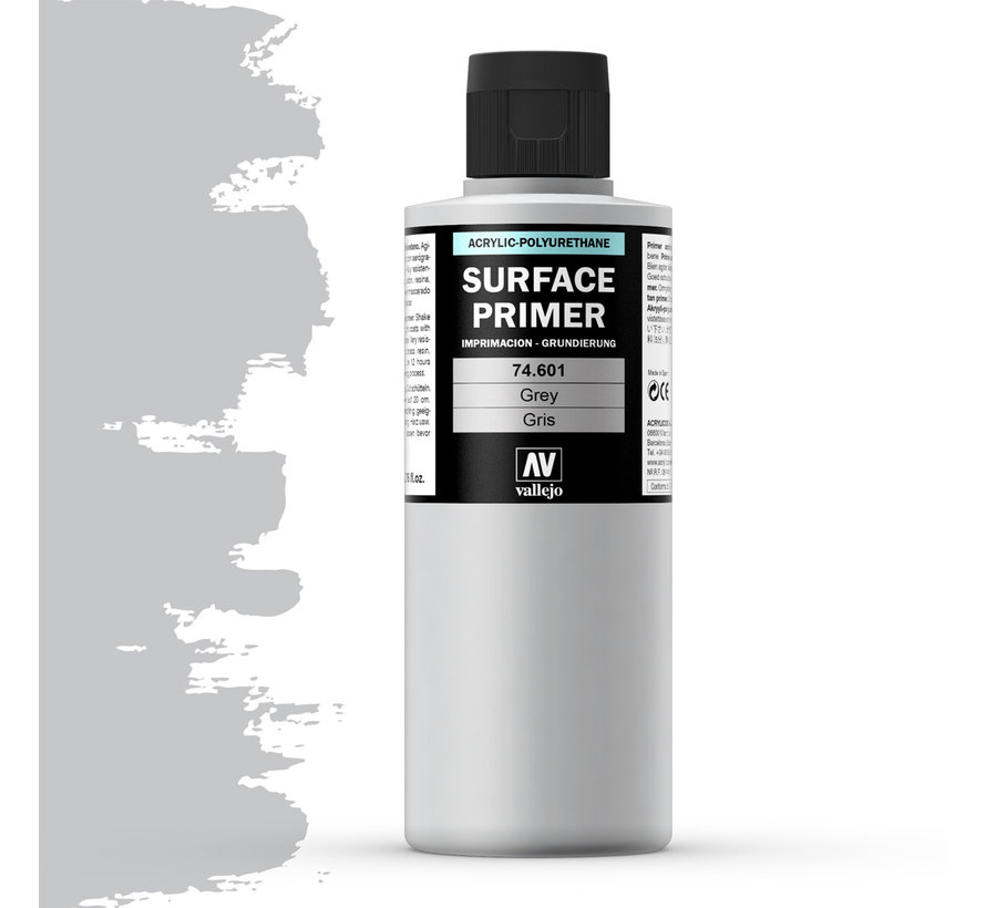Vallejo Surface Primer Grey 200ml 74601 Scenery BV