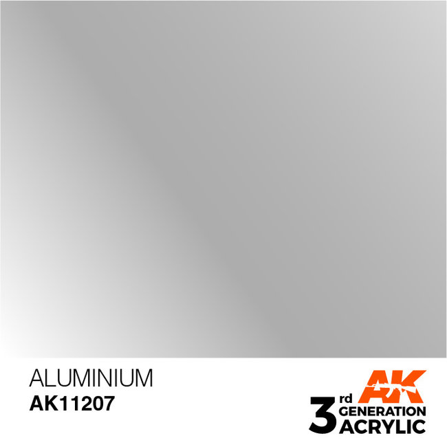 AK interactive Aluminium Metallic Modelling Colors - 17ml - AK11207