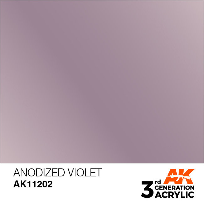 AK interactive Anodized Violet Metallic Modelling Colors - 17ml - AK11202