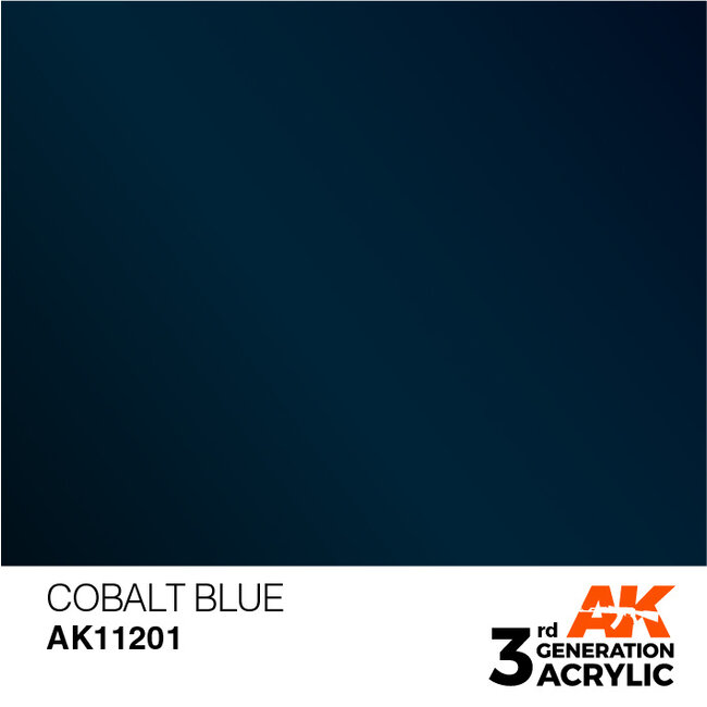 AK interactive Cobalt Blue Metallic Modelling Colors - 17ml - AK11201