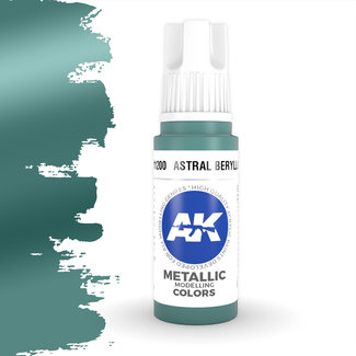 AK interactive Astral Beryllium Metallic Modelling Colors - 17ml - AK11200