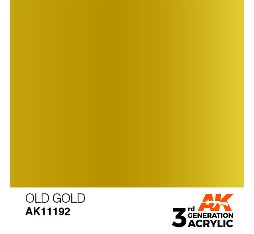 Old Gold Metallic Modelling Colors - 17ml - AK11192