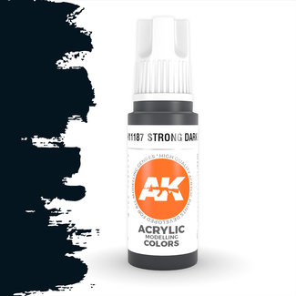 AK interactive Strong Dark Blue Acrylic Modelling Colors - 17ml - AK11187