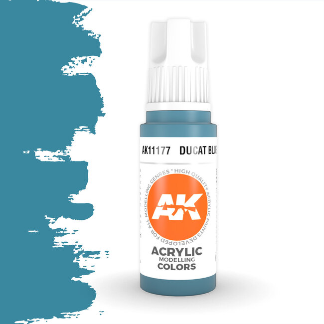 AK interactive Ducat Blue Acrylic Modelling Colors - 17ml - AK11177