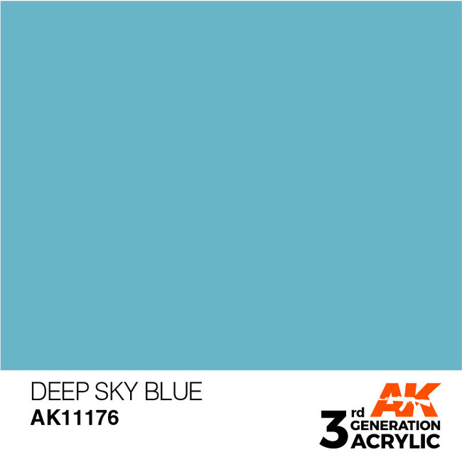 AK interactive Deep Sky Blue Acrylic Modelling Colors - 17ml - AK11176