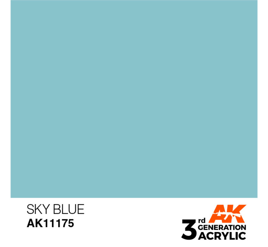 AK interactive Sky Blue Acrylic Modelling Colors 17ml AK11175