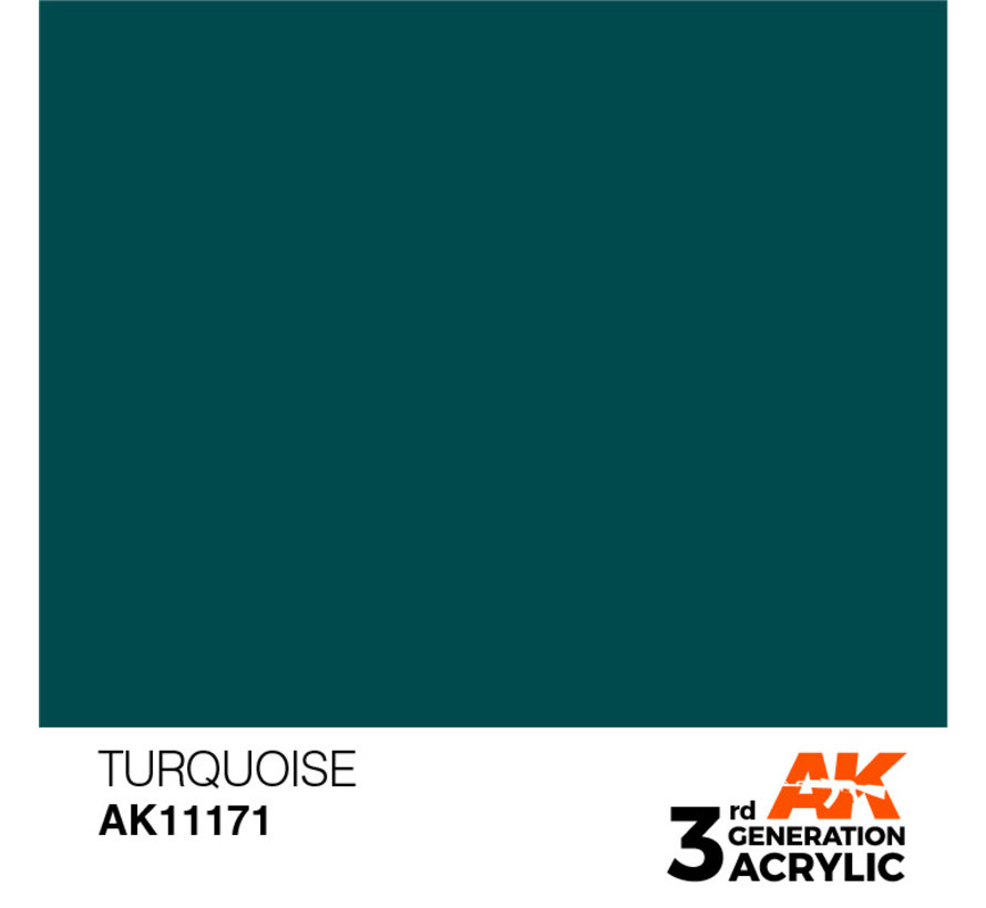 AK interactive Turquoise Acrylic Modelling Colors - 17ml - AK11171 ...