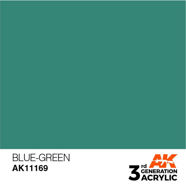 AK interactive Blue Green Acrylic Modelling Colors - 17ml - AK11169