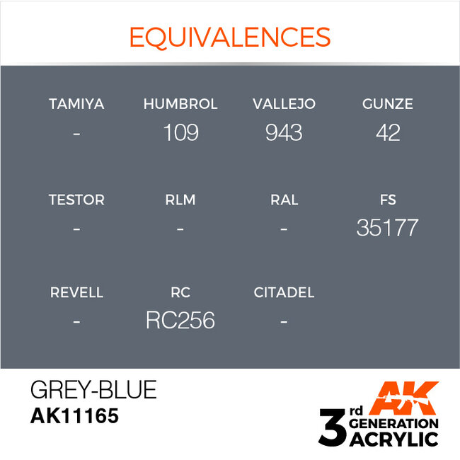 AK interactive Grey Blue Acrylic Modelling Colors - 17ml - AK11165