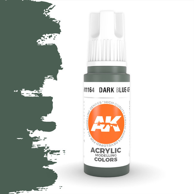 AK interactive Dark Blue Grey Acrylic Modelling Colors - 17ml - AK11164