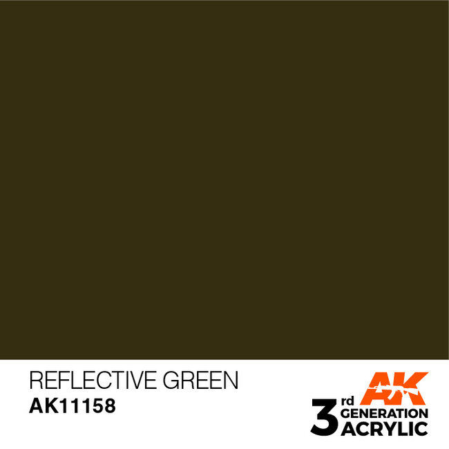 AK interactive Reflective Green Acrylic Modelling Colors - 17ml - AK11158