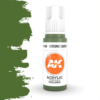 AK interactive Intermediate Green Acrylic Modelling Colors - 17ml - AK11149