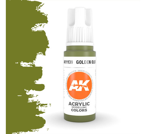 AK interactive Golden Olive Acrylic Modelling Colors - 17ml - AK11139