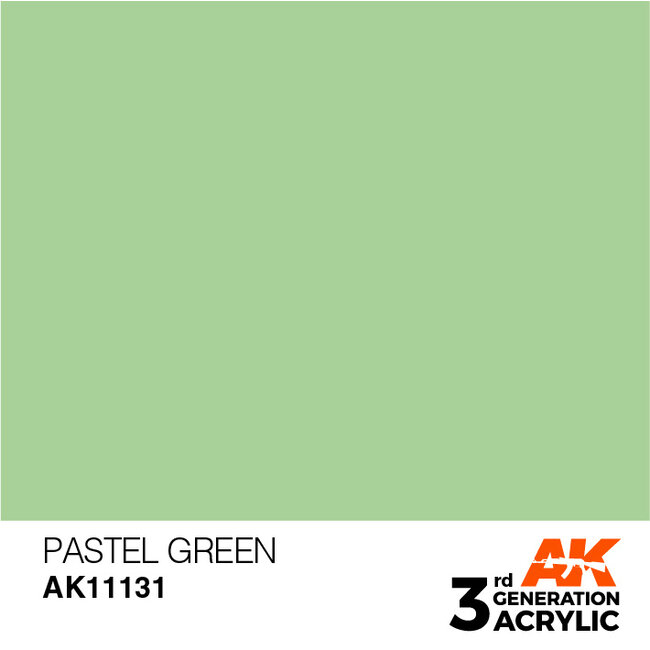 AK interactive Pastel Green Pastel Modelling Colors - 17ml - AK11131
