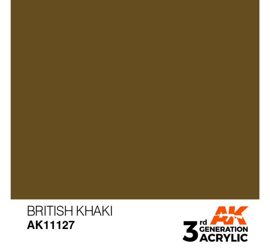 British Khaki Acrylic Modelling Colors - 17ml - AK11127