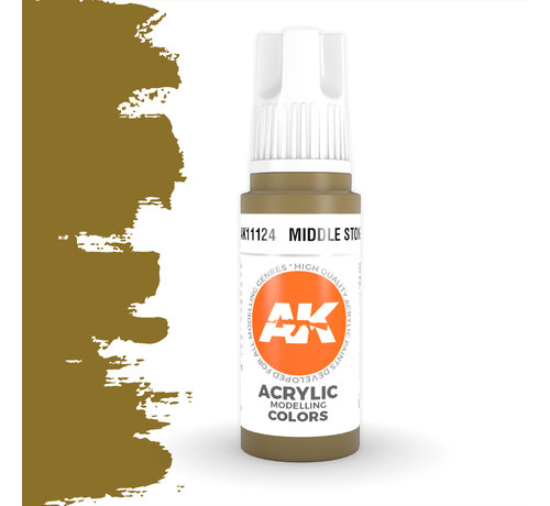AK interactive Middle Stone Acrylic Modelling Colors - 17ml - AK11124