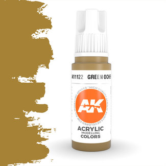 AK interactive Green Ocher Acrylic Modelling Colors - 17ml - AK11122