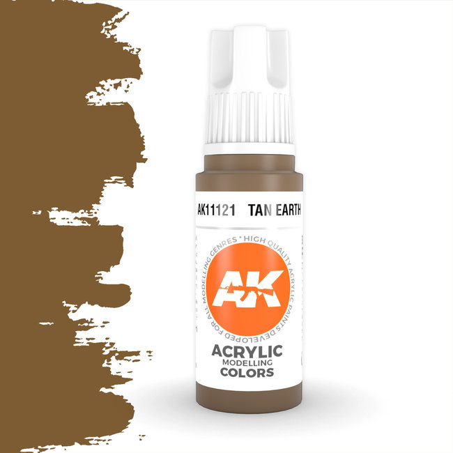 AK interactive Tan Earth Acrylic Modelling Colors - 17ml - AK11121