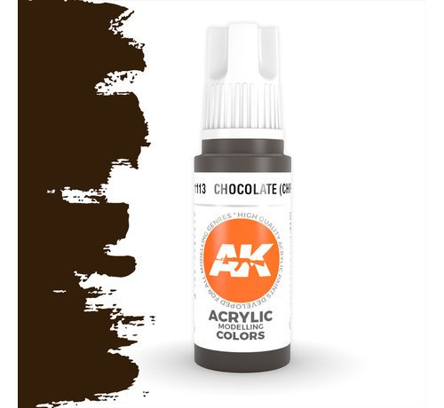 AK interactive Chocolate (Chipping) Acrylic Modelling Colors - 17ml - AK11113