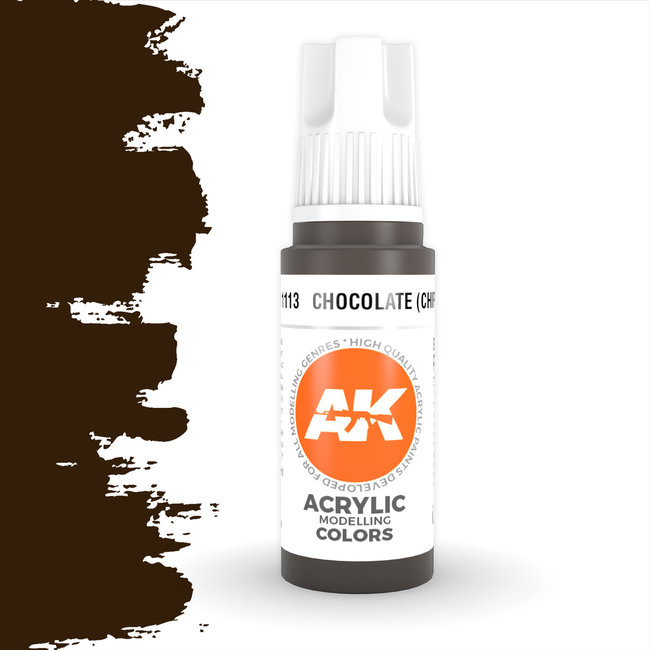 AK interactive Chocolate (Chipping) Acrylic Modelling Colors - 17ml - AK11113