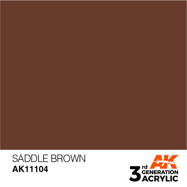 AK interactive Saddle Brown Acrylic Modelling Colors - 17ml - AK11104