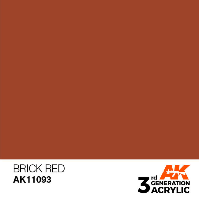 AK interactive Brick Red Acrylic Modelling Colors - 17ml - AK11093