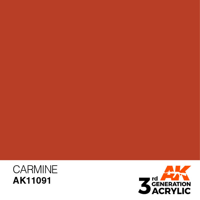 AK interactive Carmine Acrylic Modelling Colors - 17ml - AK11091