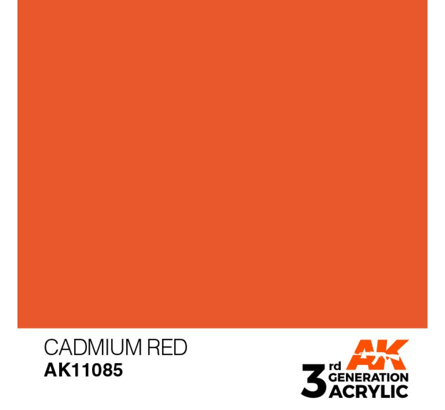 Cadmium Red Acrylic Modelling Colors - 17ml - AK11085
