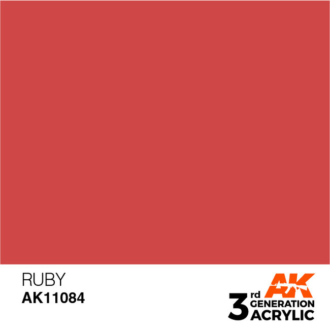 AK interactive Ruby Acrylic Modelling Colors - 17ml - AK11084