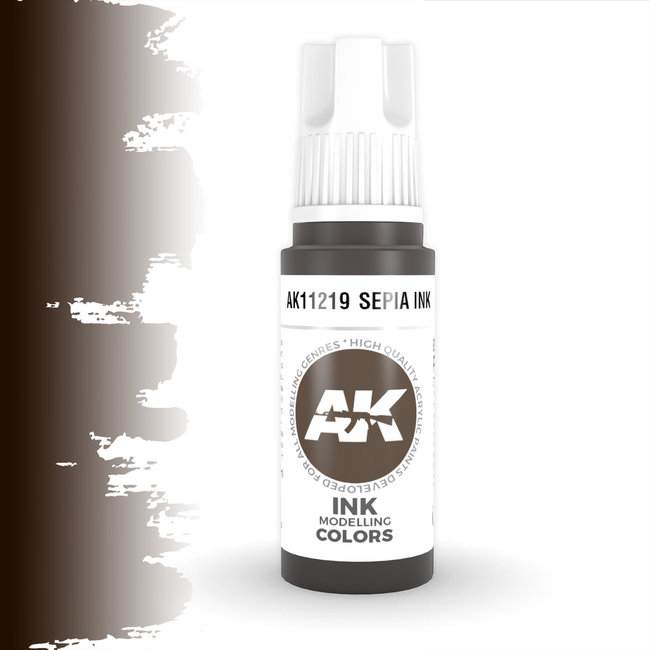 AK interactive Sepia Ink Ink Modelling Colors - 17ml - AK11219
