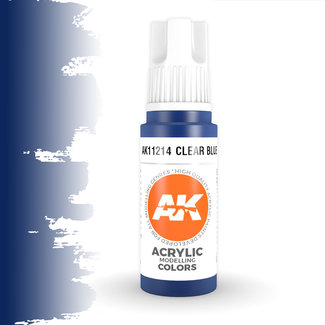 AK interactive Clear Blue Acrylic Modeling Colors - 17ml - AK11214