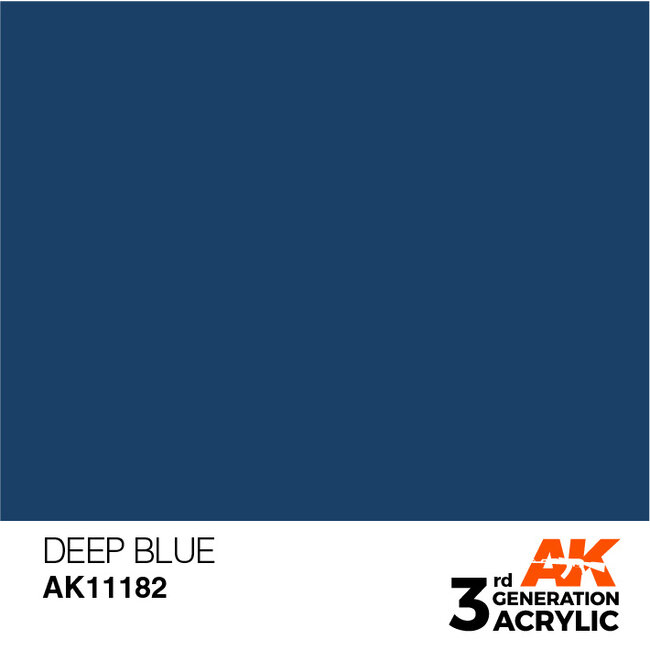 AK interactive Deep Blue Intense Modelling Colors - 17ml - AK11182