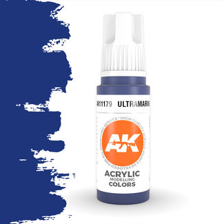AK interactive Ultramarine Acrylic Modelling Colors - 17ml - AK11179