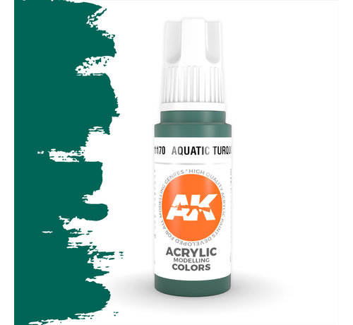 AK interactive Aquatic Turquoise Acrylic Modelling Colors - 17ml - AK11170