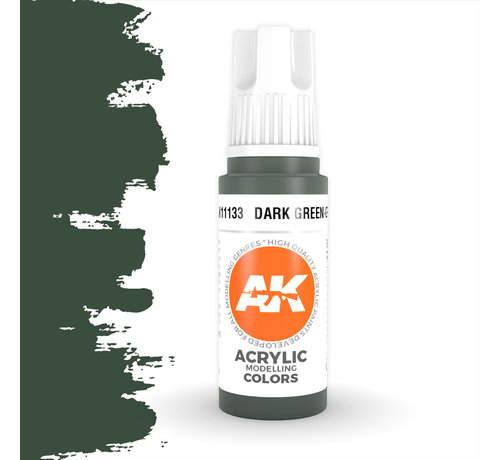 AK interactive Dark Green Grey Acrylic Modelling Colors - 17ml - AK11133