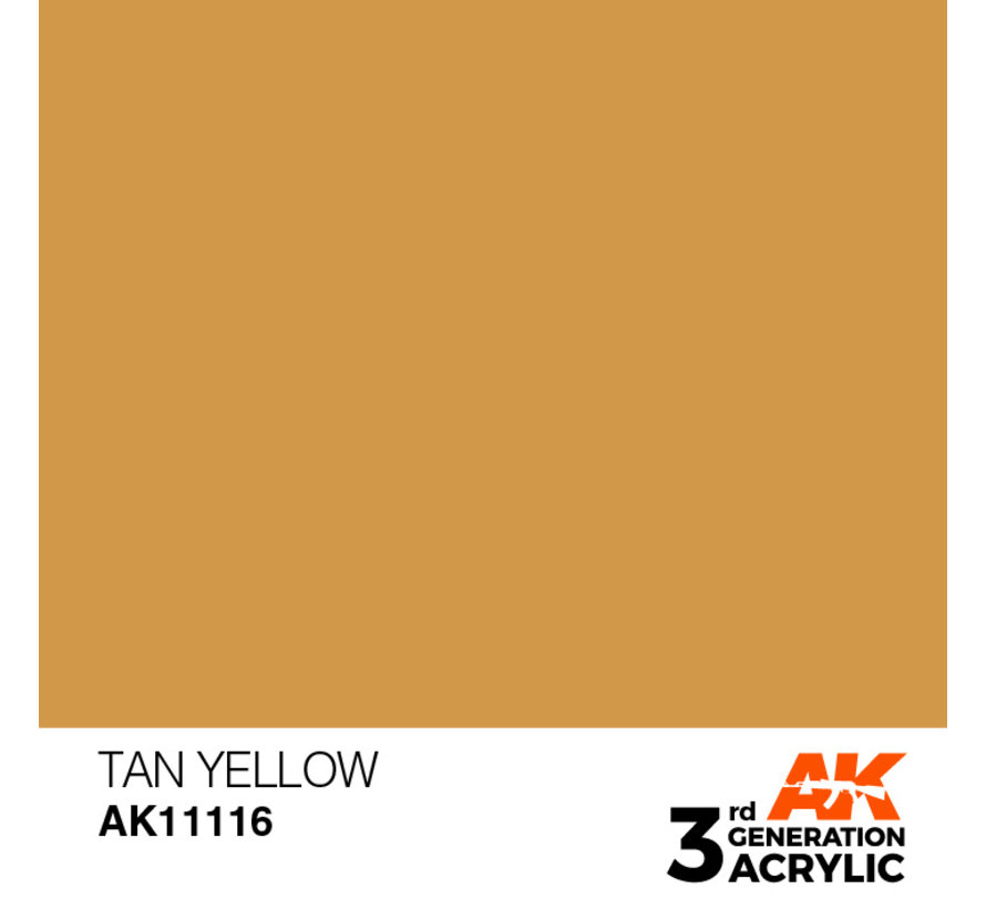 AK interactive Tan Yellow Acrylic Modelling Colors - 17ml - AK11116 ...