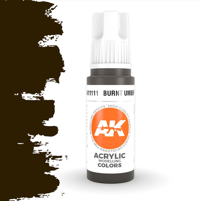 AK interactive Burnt Umber Acrylic Modelling Colors - 17ml - AK11111