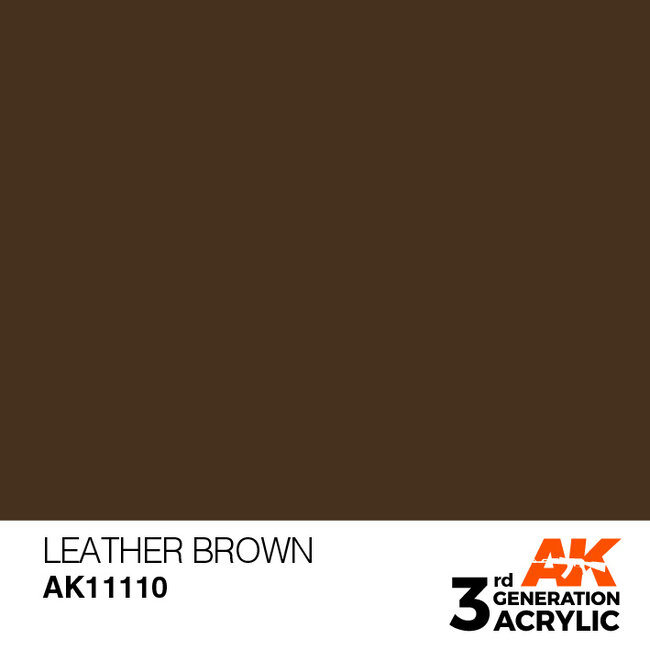 AK interactive Leather Brown Acrylic Modelling Colors - 17ml - AK11110