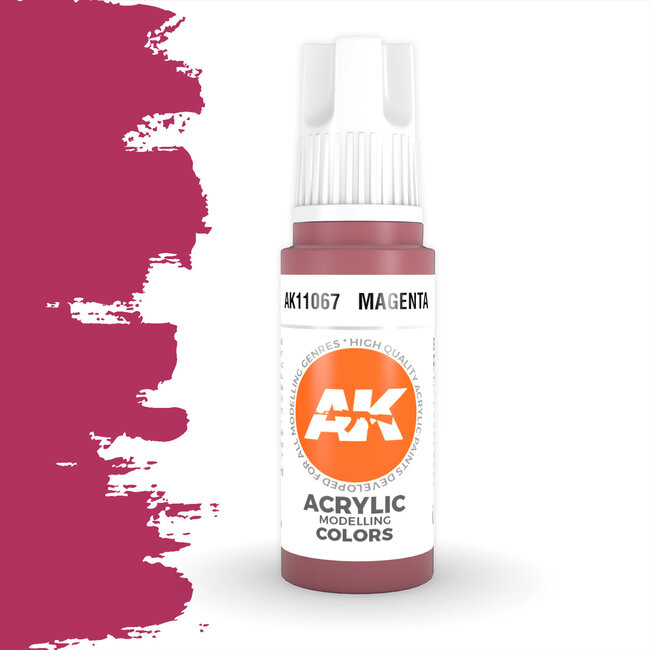 AK interactive Magenta Acrylic Modelling Colors - 17ml - AK11067