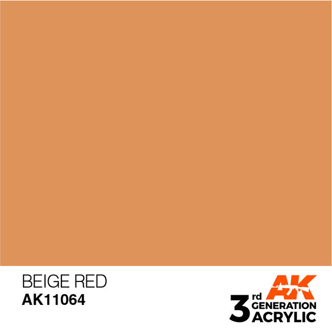 AK interactive Beige Red Acrylic Modelling Colors - 17ml - AK11064