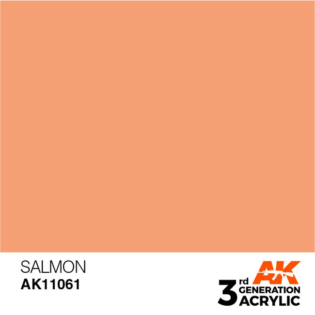AK interactive Salmon Acrylic Modelling Colors - 17ml - AK11061