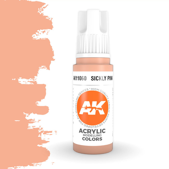 AK interactive Sickly Pink Acrylic Modelling Colors - 17ml - AK11060