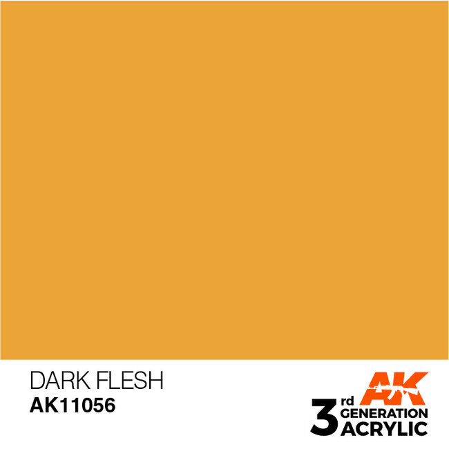 AK interactive Dark Flesh Acrylic Modeling Colors - 17ml - AK11056