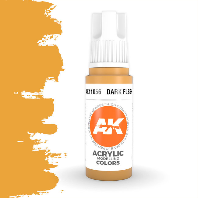 AK interactive Dark Flesh Acrylic Modelling Colors - 17ml - AK11056