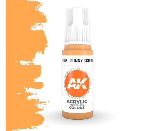 AK interactive Sunny Skin Tone Acrylic Modelling Colors - 17ml - AK11055