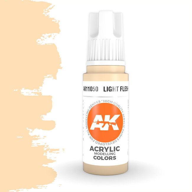 AK interactive Light Flesh Acrylic Modelling Colors - 17ml - AK11050