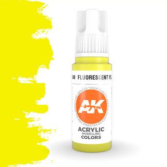 AK interactive Fluorescent Yellow Acrylic Modelling Colors - 17ml - AK11049