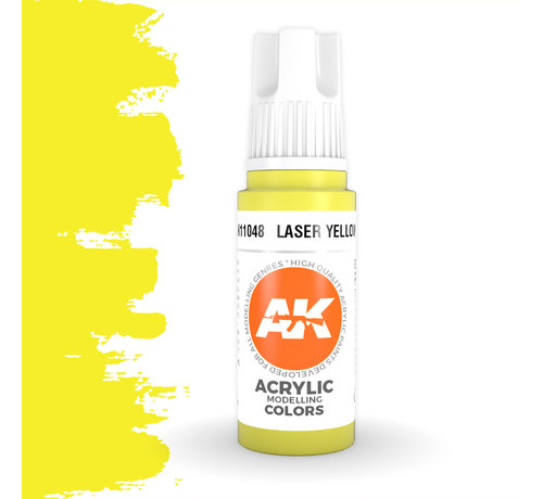 AK interactive Laser Yellow Acrylic Modelling Colors - 17ml - AK11048