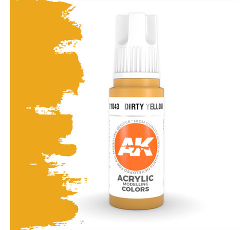 AK interactive Dirty Yellow Acrylic Modelling Colors - 17ml - AK11043